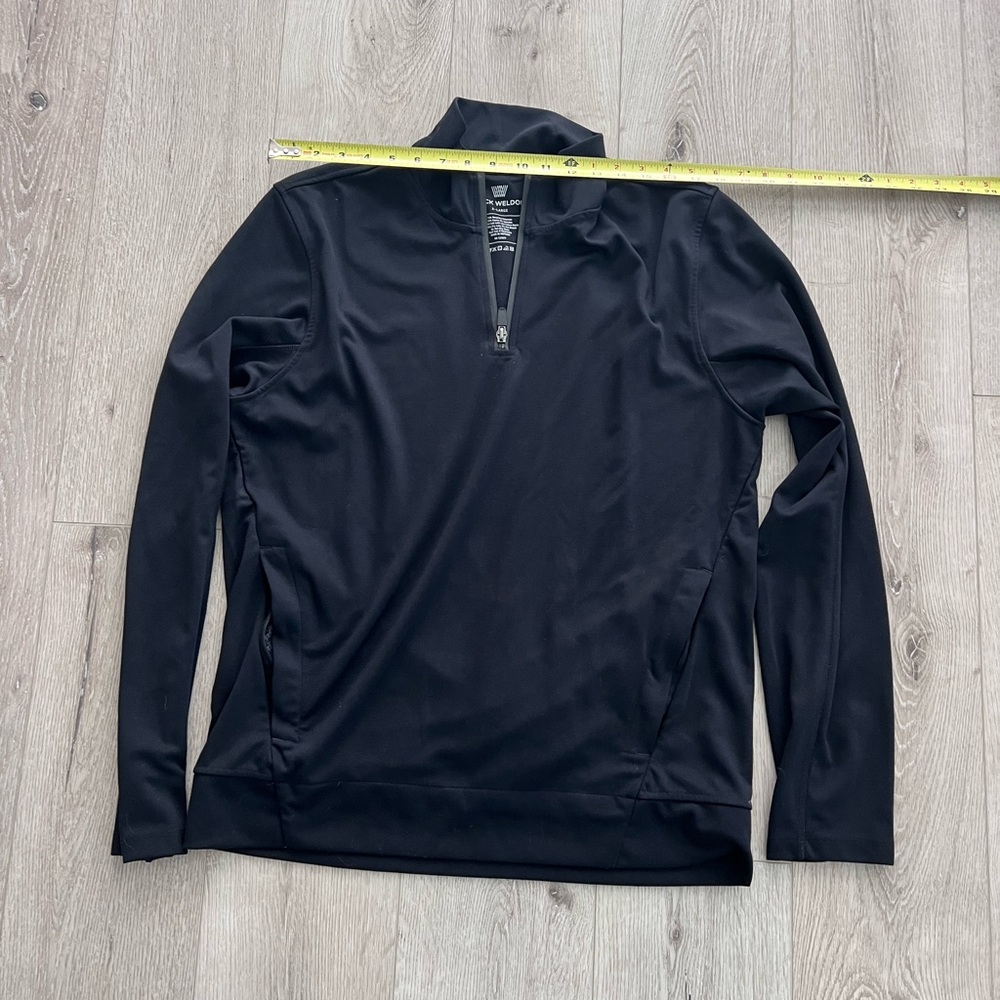 Mack Weldon Black Quarter-Zip Pullover